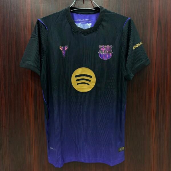 FC Barcelona Away Jersey 2025/26 – Black & Blue Edition