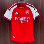 Arsenal Home Jersey 2025/26 – Red & White
