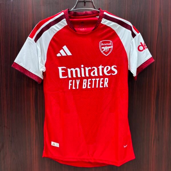 Arsenal Home Jersey 2025/26 – Red & White